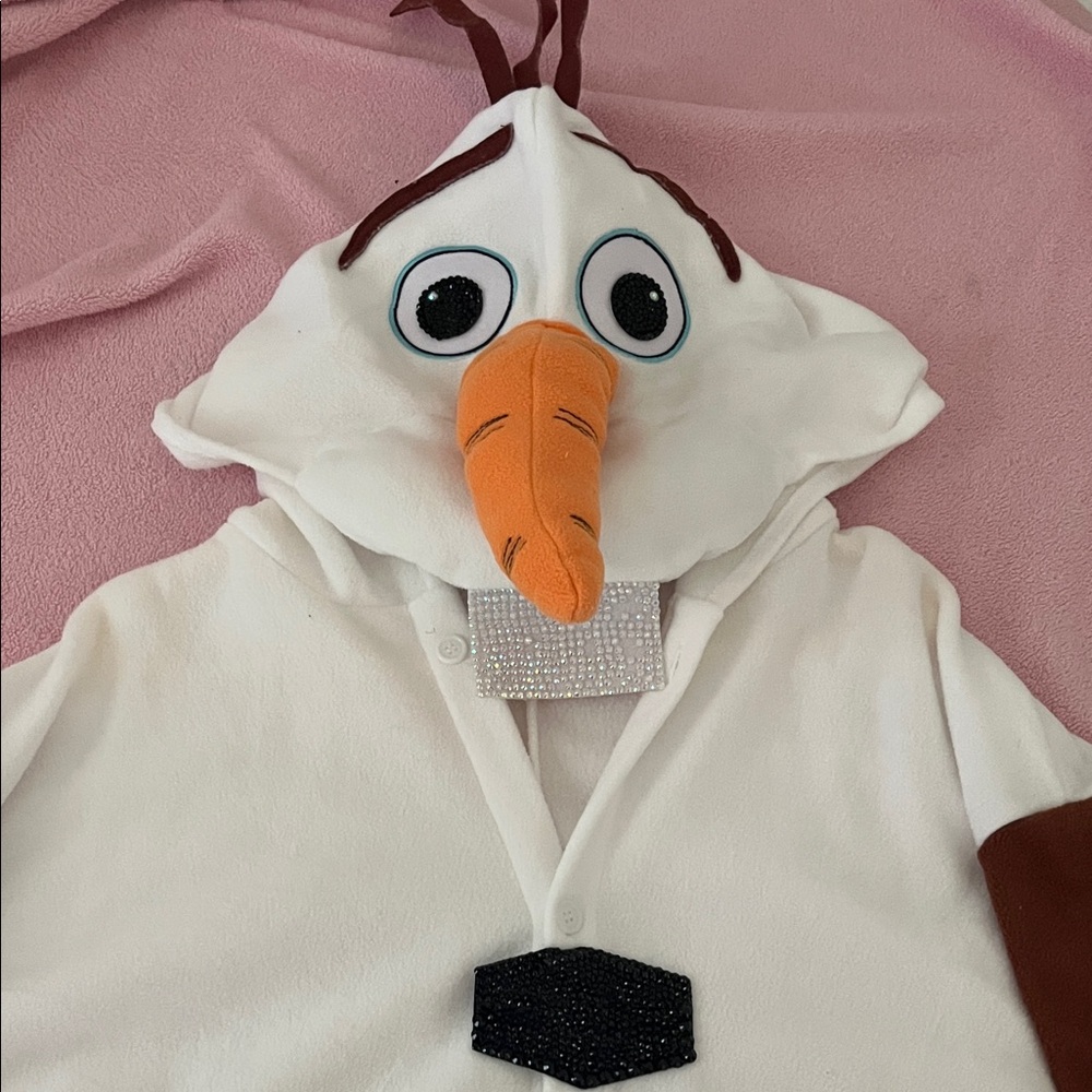 Rhinestoned Olaf Onesie - Size XL
